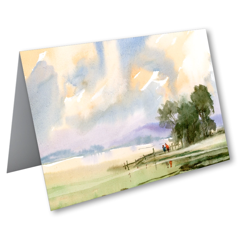 'Waters Edge, Rivington' Fine Art card by Colin Callan