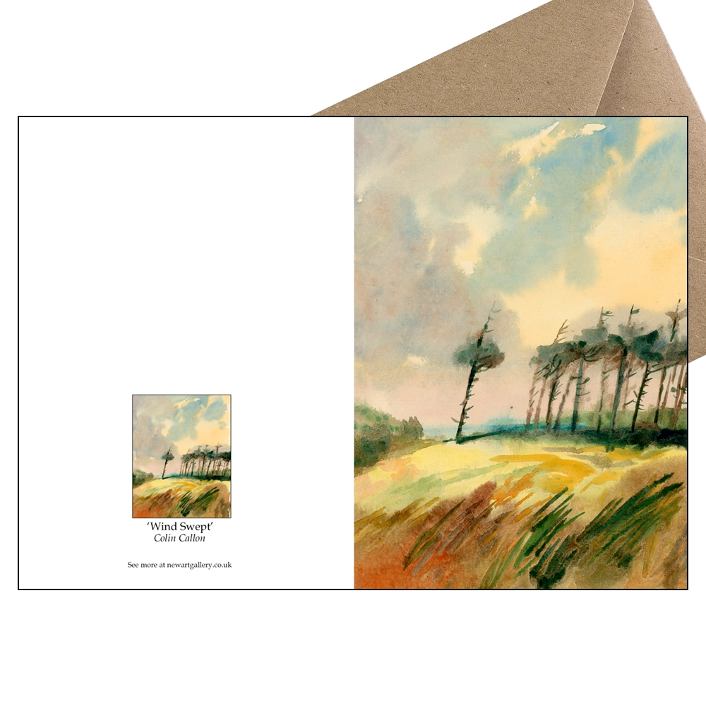 'Wind Swept'. Fine art cards by Colin Callon.