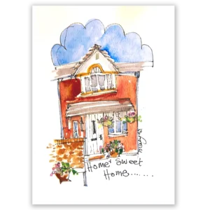 'Home Sweet Home' is a greetings card by Mary Rudkin