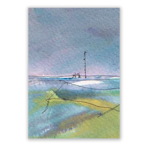 'Winter Hill' by Mary Rudkin. Art card from Cafe Create