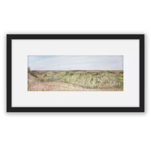 Winter Hill. A black framed art print by Karen Holt.