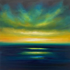 'At the End of the Day'. An original oil painting by Julia Everett.