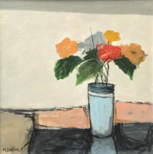 'February Flowers', Malcolm Taylor. A framed limited edition (15) prints.