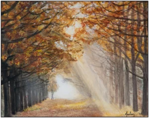 'Higher Derbyshires, Rivington. Framed art print by Morton Murray.
