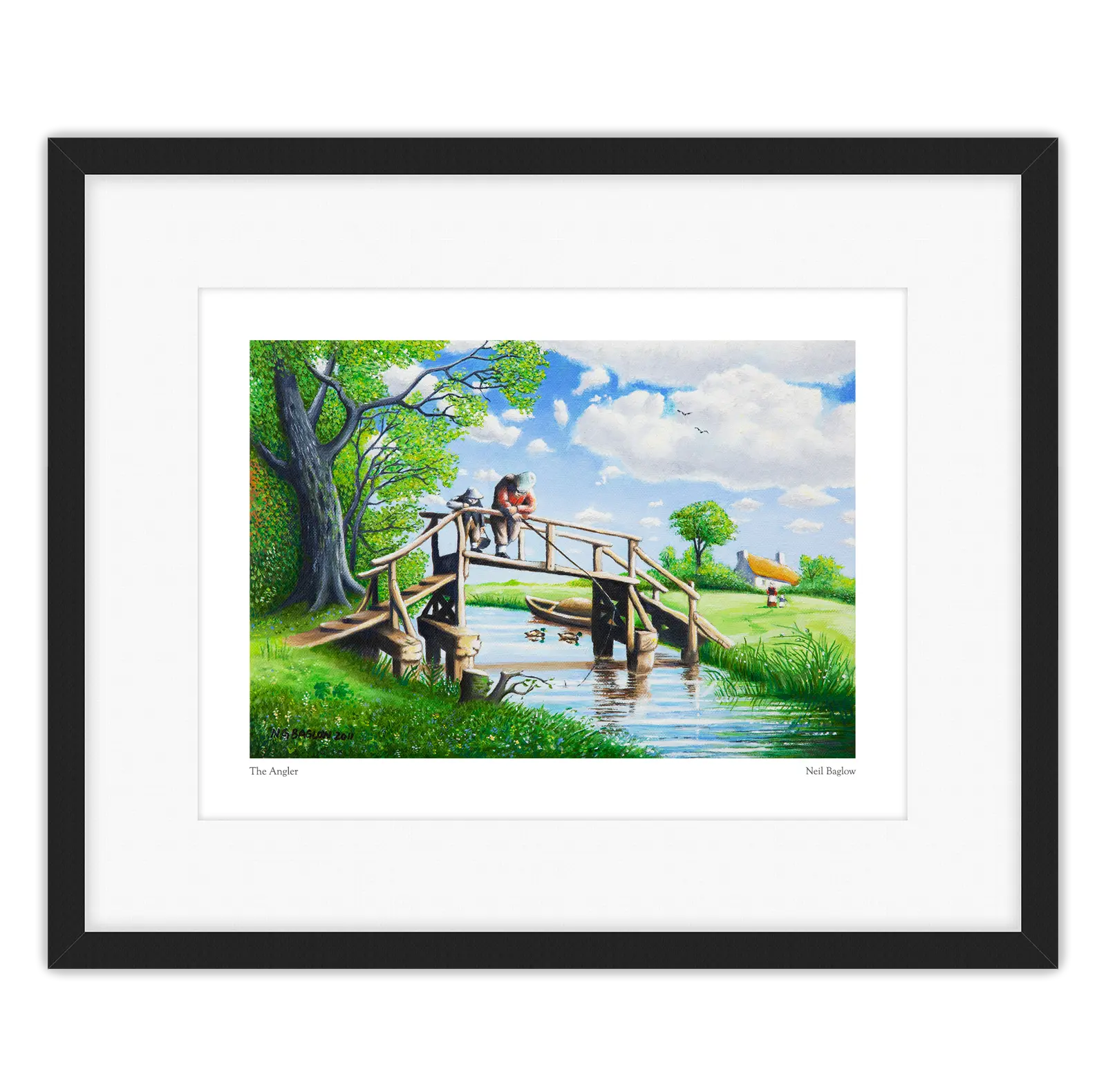'The Angler' - an open print by Neil Baglow