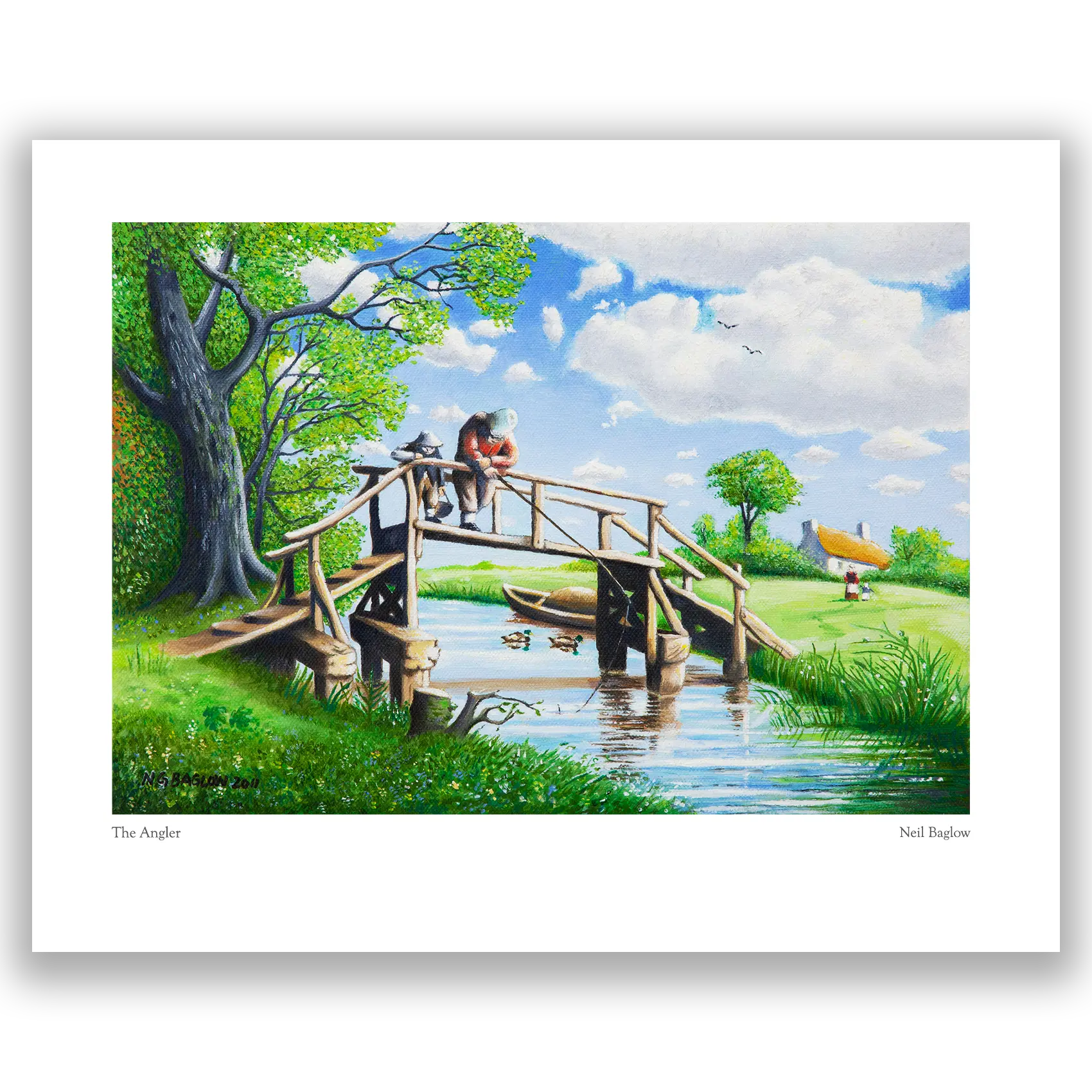 'The Angler' - an open print by Neil Baglow