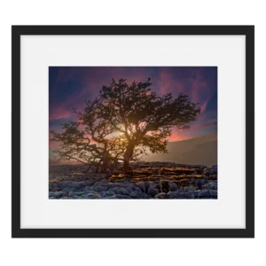 'Limestone Pavement Sunset' Stephen Knowles Photography