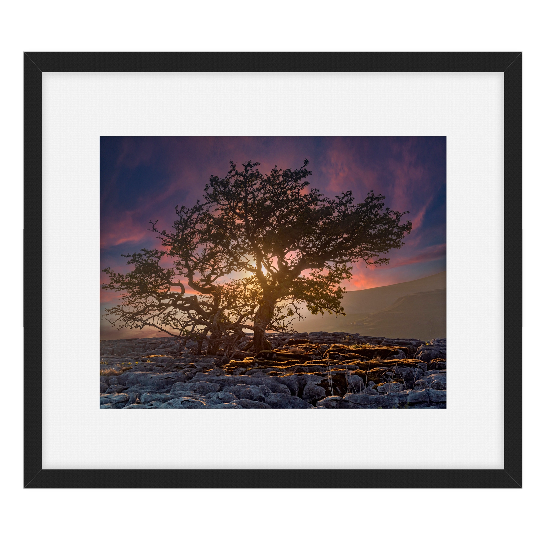 'Limestone Pavement Sunset' Stephen Knowles Photography