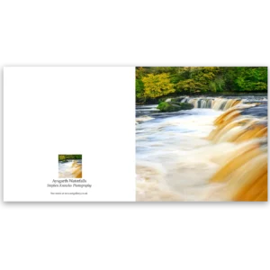 'Aysgarth Falls' Stephen Knowles Photography. Fine Art Card.
