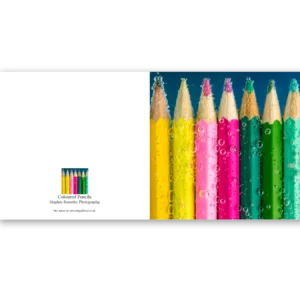 'Coloured Pencils', Stephen Knowles Photography. Fine Art Card.
