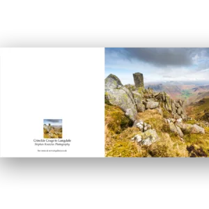 'Crinkle Crags, The Lake District', Stephen Knowles Photography. Fine Art Card.