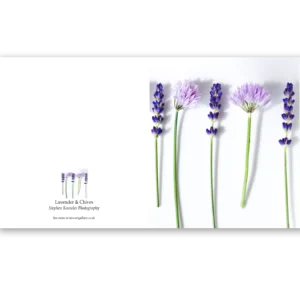 'Lavender and Chives', Stephen Knowles Photography. Fine art Card