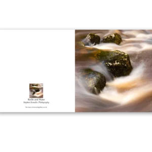 'Rocks and Water', Stephen Knowles Photography. Fine Art Card.