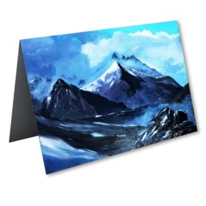 'Cuillins of Skye'. A card by Ena Mann.