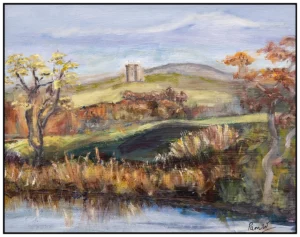 'Lyme Cage from Darcys Pond' Pam Wakefield Original Painting