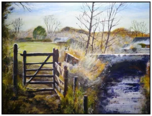 'Beyond the Gate' Pat Richardson Original Painting
