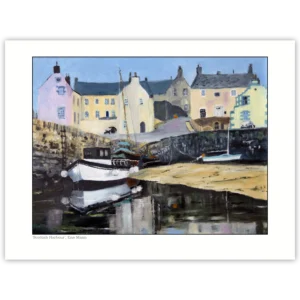 'Scottish Harbour'. Fine art print and canvas wall art