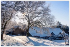 'Snowy Hall Barn' David Ruaux Original Photo