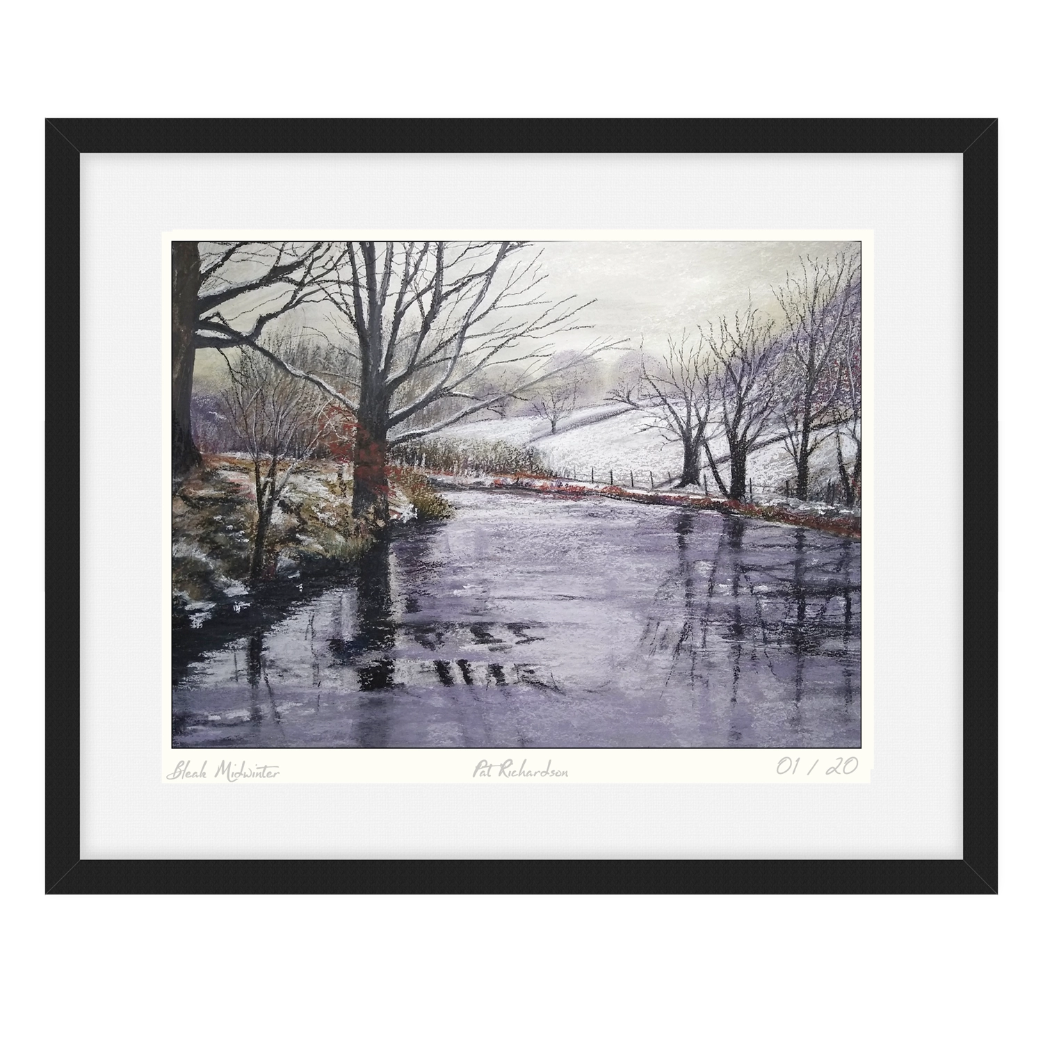 'Bleak Midwinter'. A framed, limited edition, print by Pat Richardson