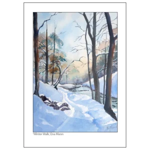 'Winter Walk'. A fine art print by Ena Mann