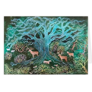 'Autumn',. A fine art card by Kate Collins