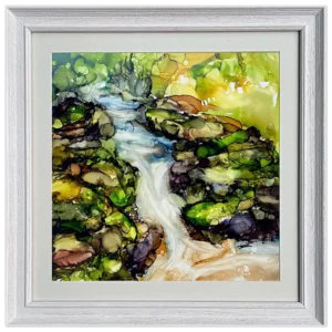 'Natures Song'. A framed original painting by Minu Achrekar
