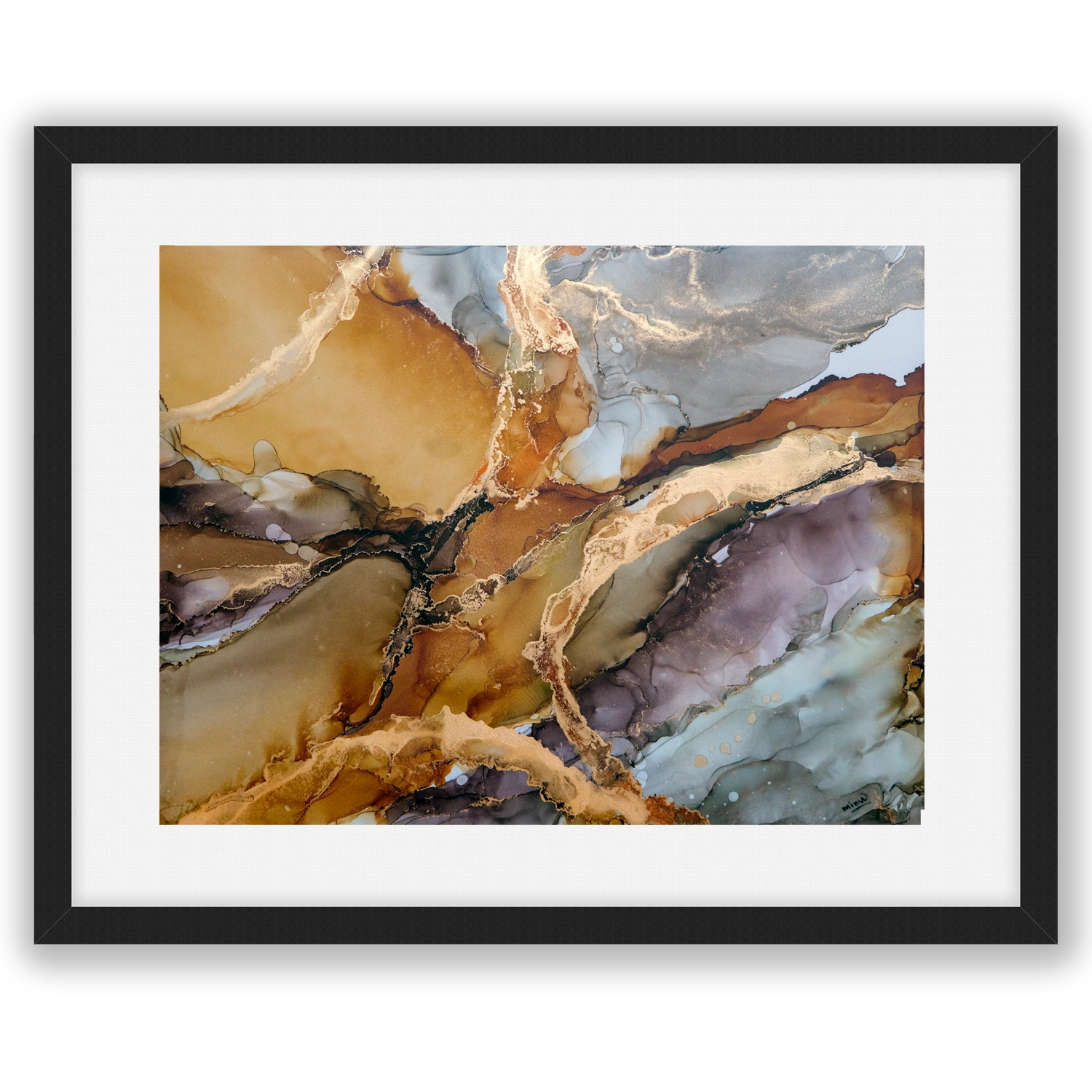 'Caramel Connections'. Framed fine art print.