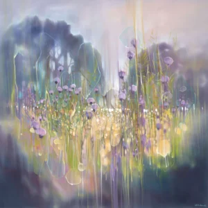 'Midsummer Witness Waits'. An original painting by Gill Bustamante.