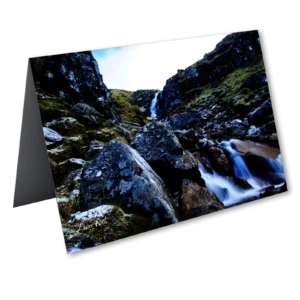 'Smoke Stream'. An open card by Lewis Firth