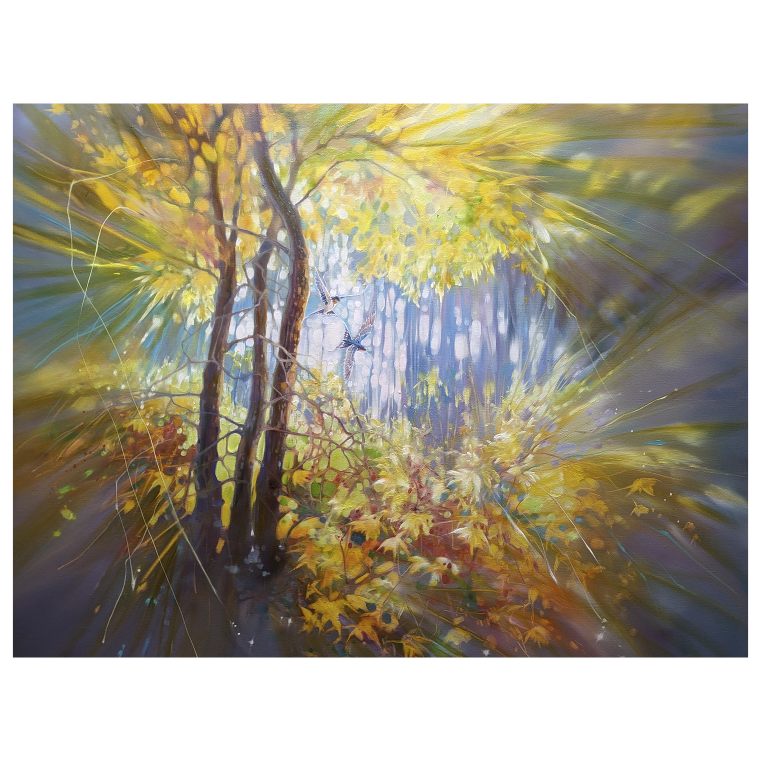 'Somewhere in an Autumn Clearing', Gill Bustamante. Original Painting. - Image 3