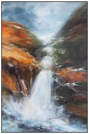 'Yarrow from Anglezarke'. An original painting by Lita Narayan.