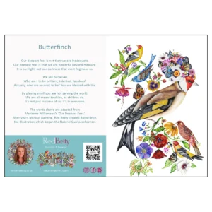 'Butterfinch II'. A RedBetty fine art card.