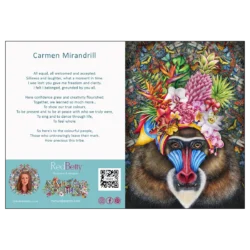'Carmen Mirandrill' A RedBetty fine art card.
