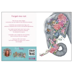 'Forget Me Not II'. A RedBetty Fine Art Card.
