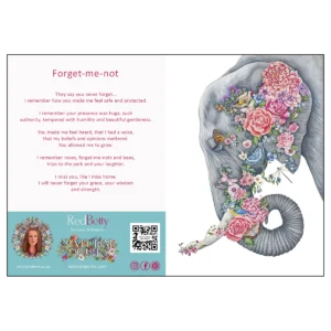 'Forget Me Not II'. A RedBetty Fine Art Card.