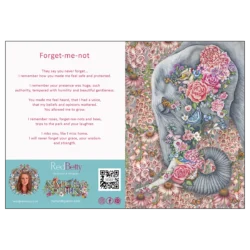 'Forget Me Not', A RedBetty fine art card.