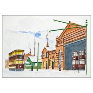 'Horwich: the Old Tram Depot'. by Morton Murray.