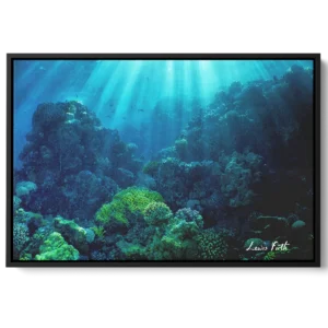 'Underwater Garden'. Framed canvas art prints by Lewis Firth