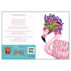 'Flamboyance, White', An open card by RedBetty.