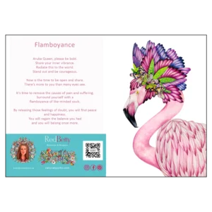 'Flamboyance, White', An open card by RedBetty.