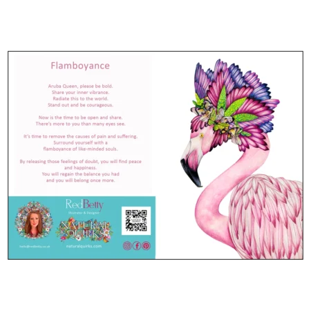 'Flamboyance, White', An open card by RedBetty.