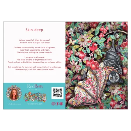 'Skin Deep'. A fine art greeting card by RedBetty.