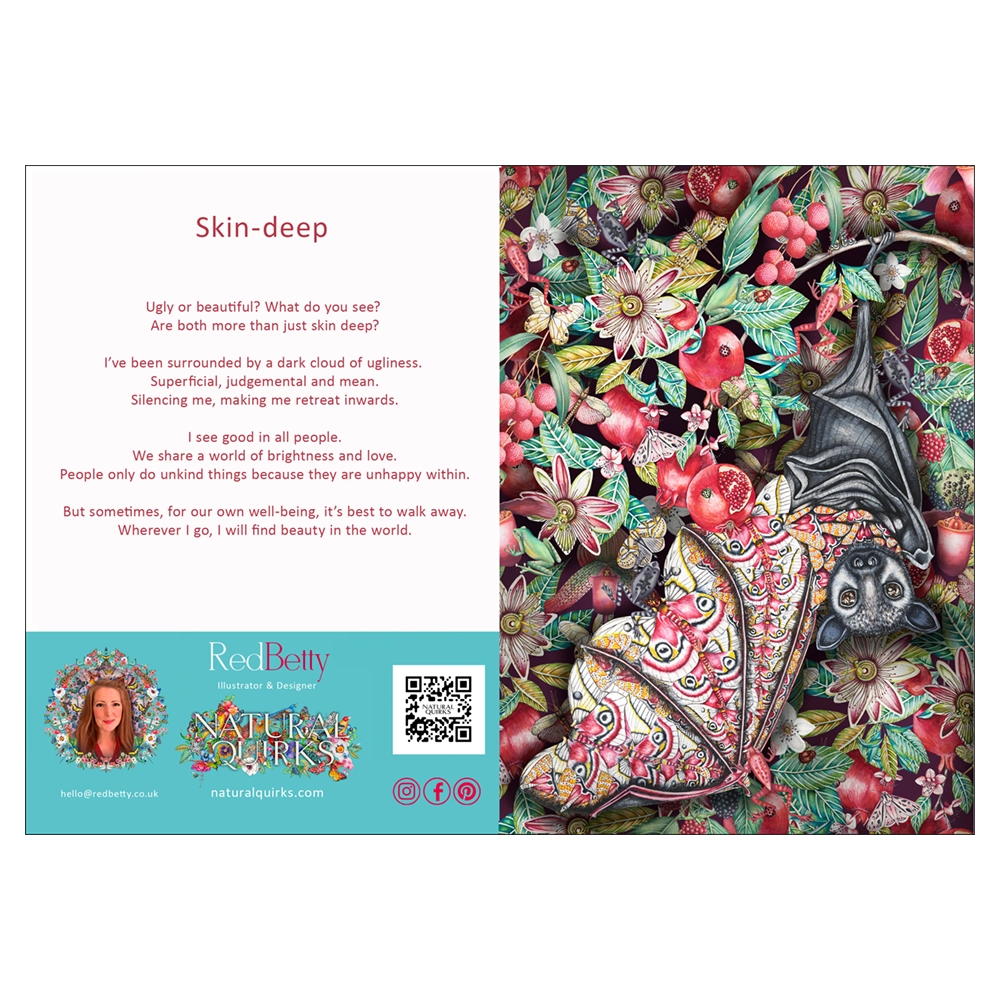 'Skin Deep'. A fine art greeting card by RedBetty.
