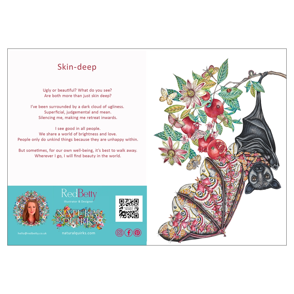 'Skin Deep 2'. A fine art greeting card by RedBetty.