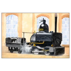 'The Wren, Horwich Loco Works', A Morton Murray fine art print.