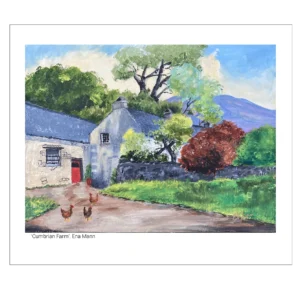 'Cumbrian Farm'. A fine art print by Ena Mann