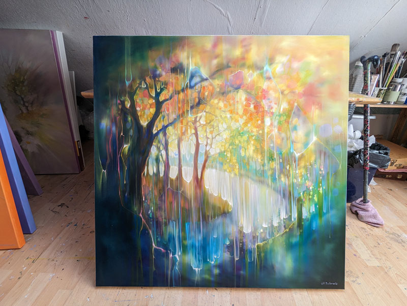 'Getting Closer', Gill Bustamante. Original Painting. - Image 2