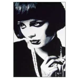 'Louise Brooks'. An original painting by Harry Rigby