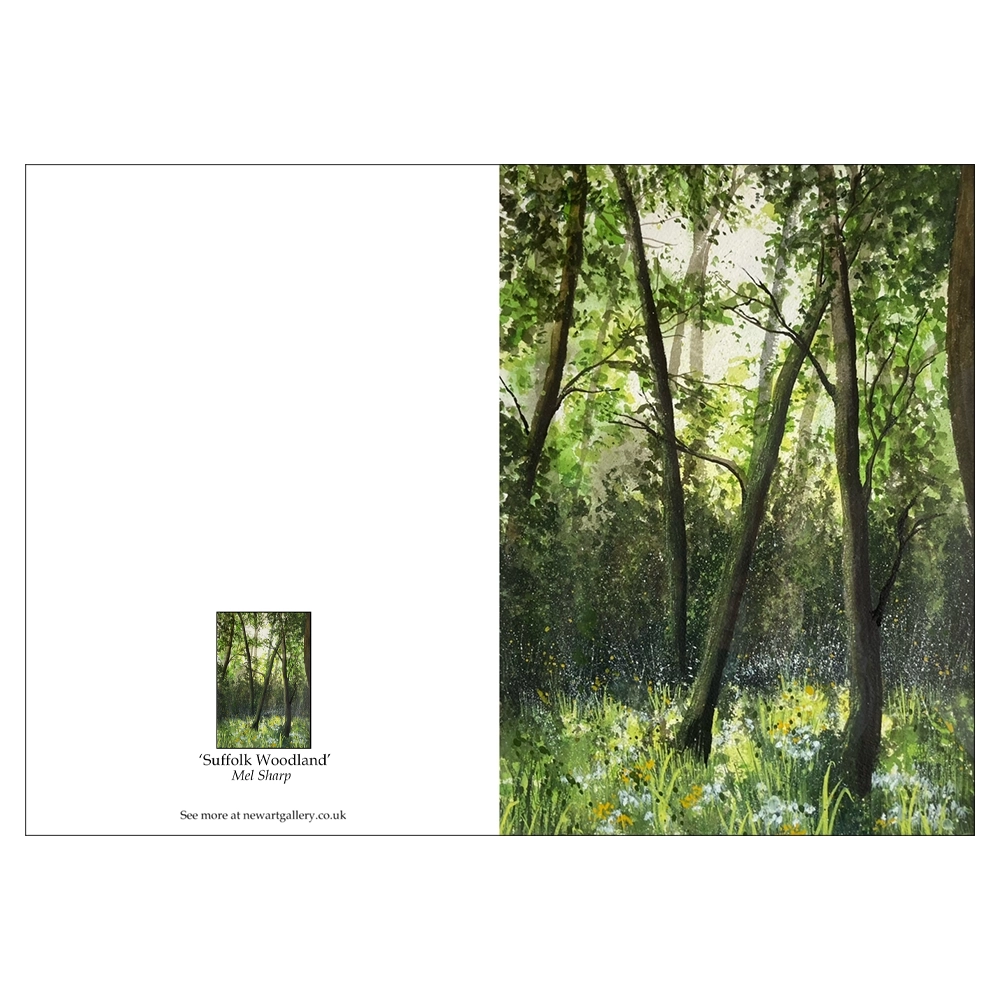 'Suffolk Woodland', Mel Sharp. Fine Art Cards. - Image 2