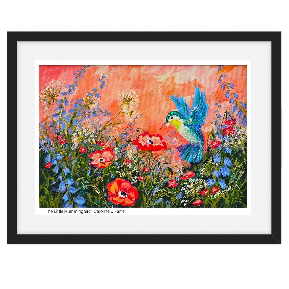 'The Little Hummingbird'. Farmed fine art print.